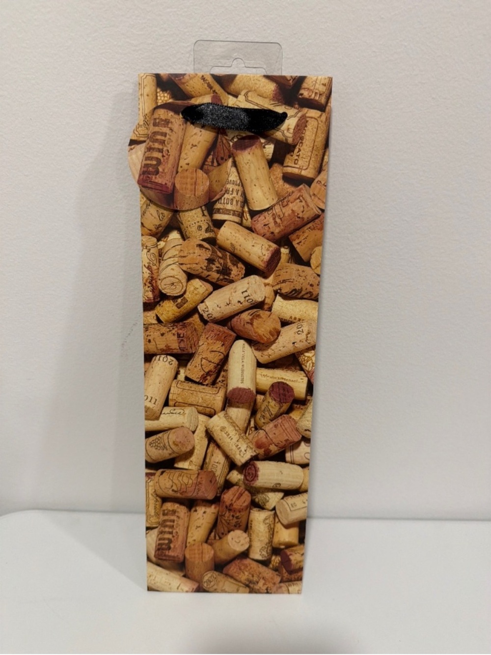 Bottle Corks Picture Print Paper Wine Gift Bag